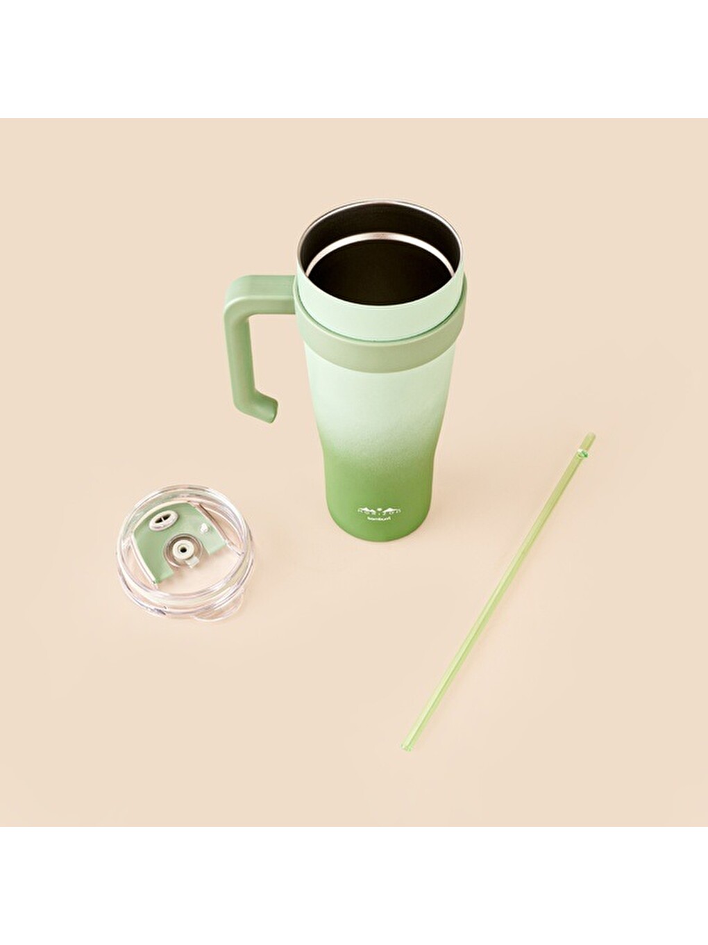 Horizon Pipetli Termos Bardak - Yeşil - 1 Lt-2
