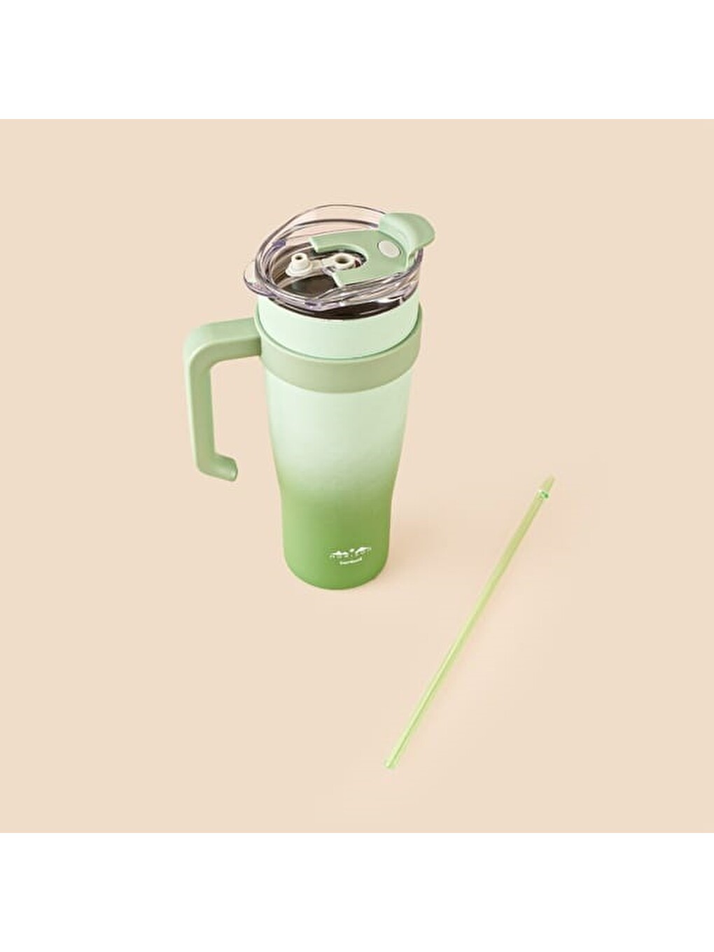 Horizon Pipetli Termos Bardak - Yeşil - 1 Lt-3
