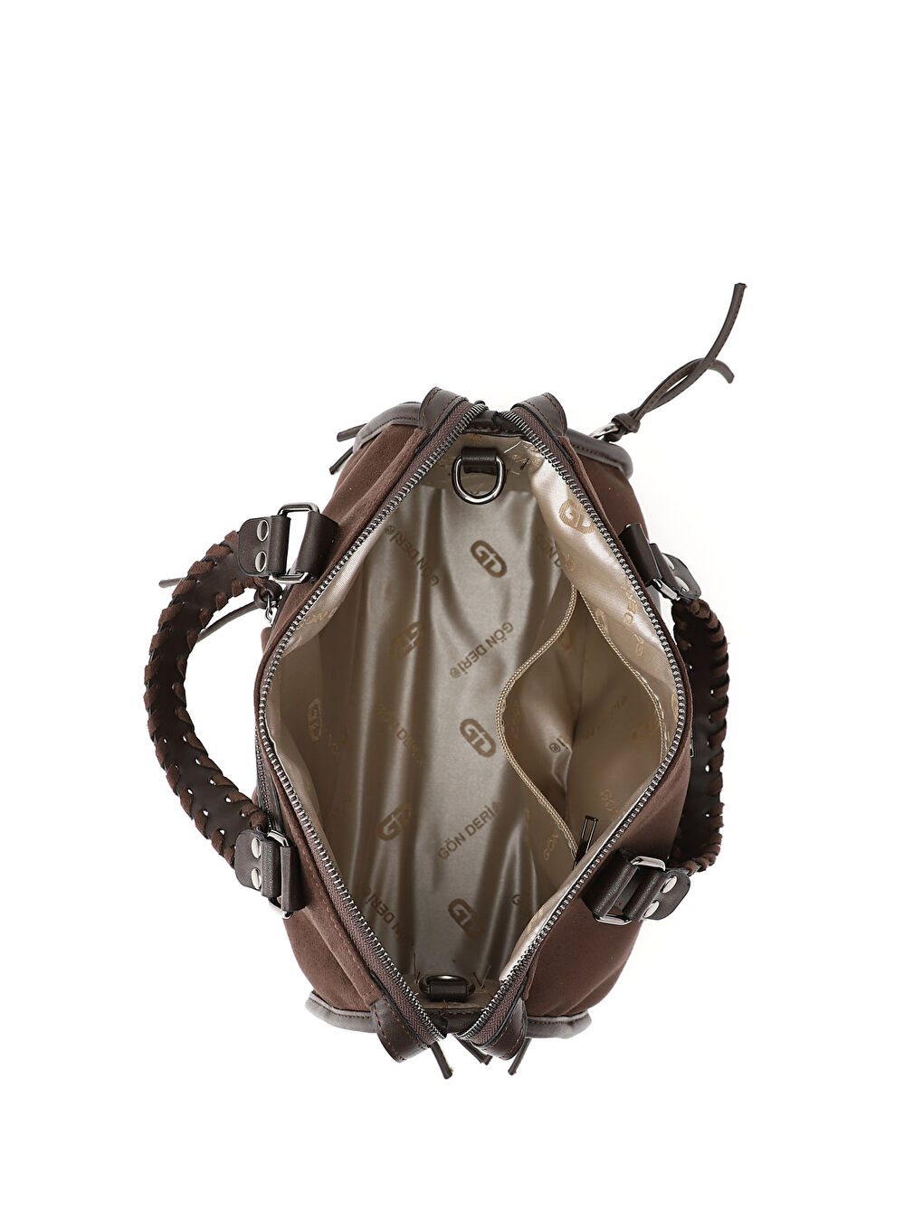 Kahverengi Kadın KAHVERENGİ Bowling El Ve Omuz Çantası-4