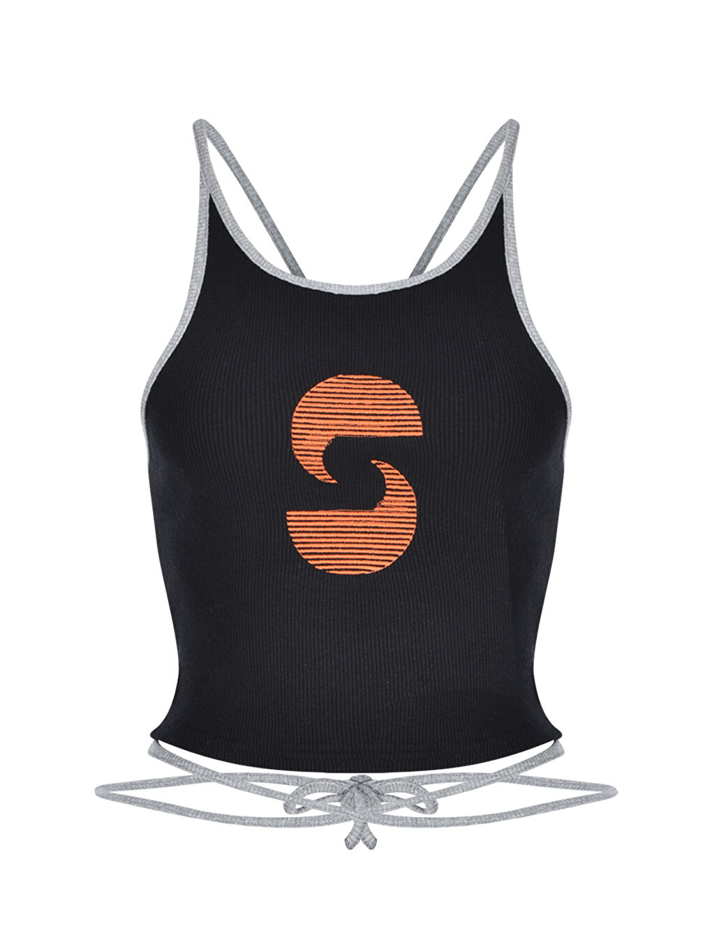 NSQ Aktif İpli Crop Top   Siyah-3