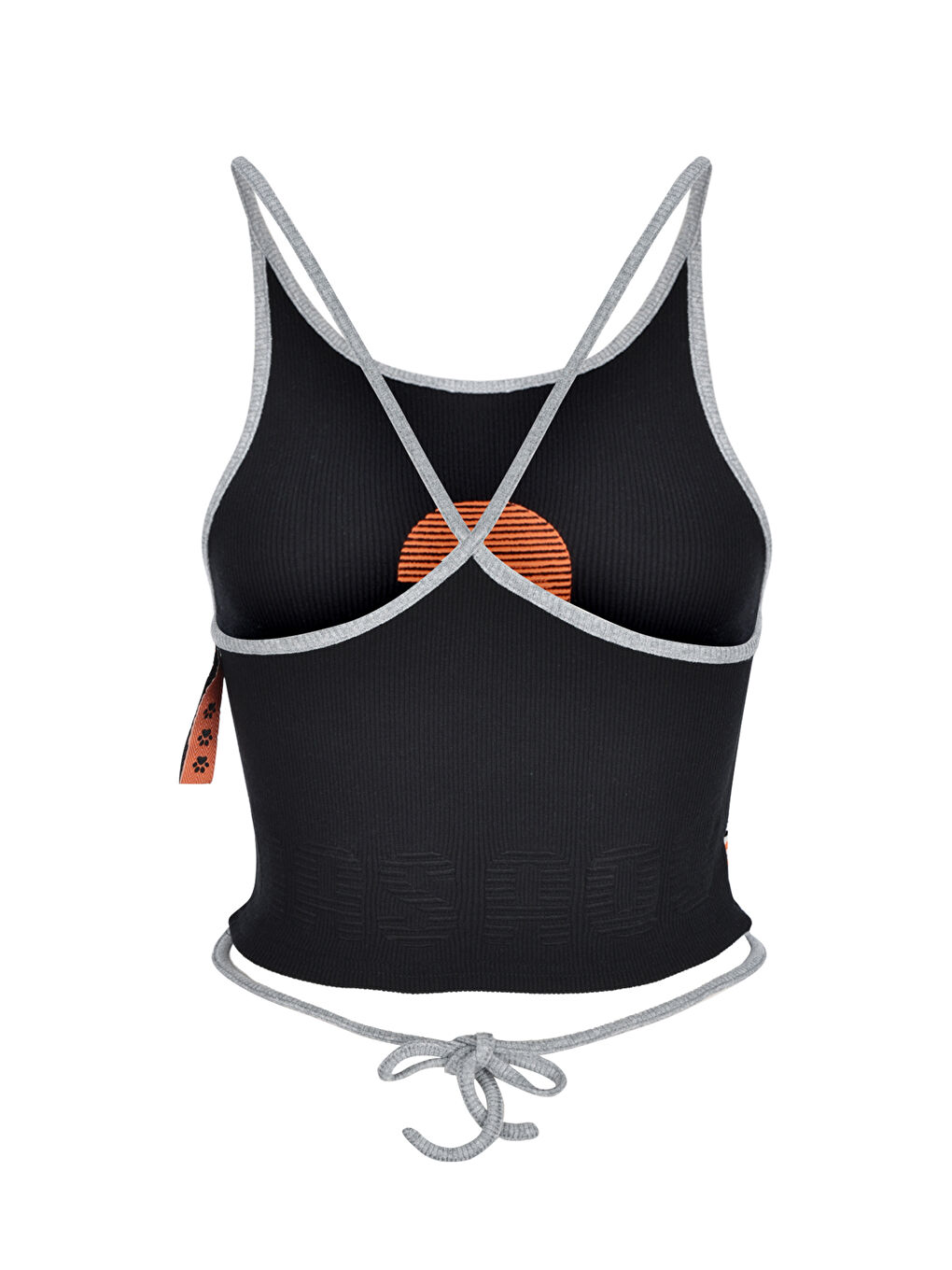 NSQ Aktif İpli Crop Top   Siyah-4