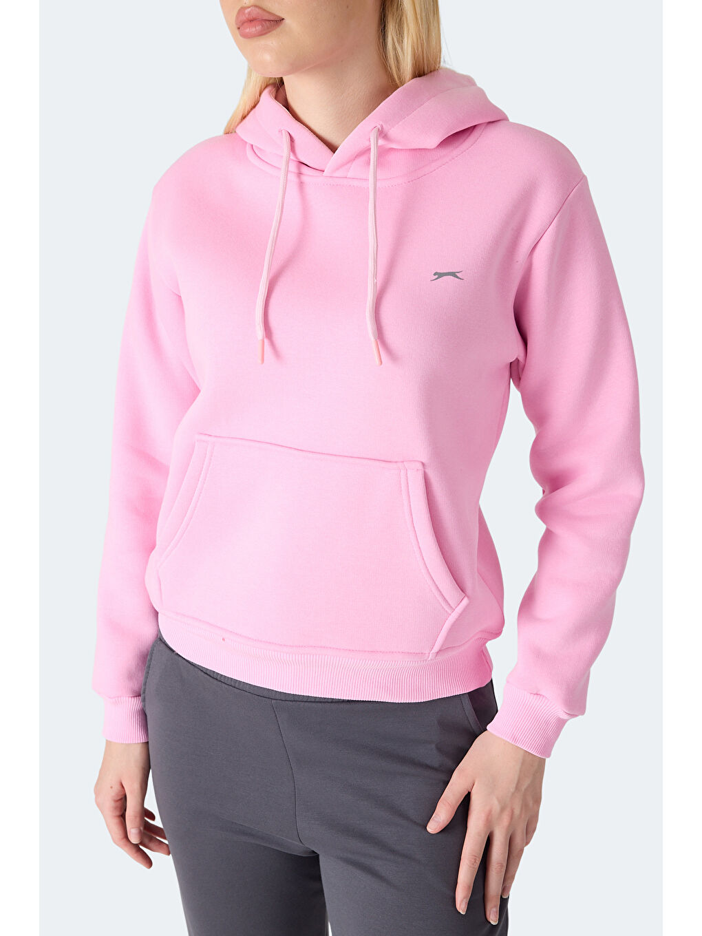 Pembe MISTY I Kadın Kapüşonlu Gül Sweatshırt-2