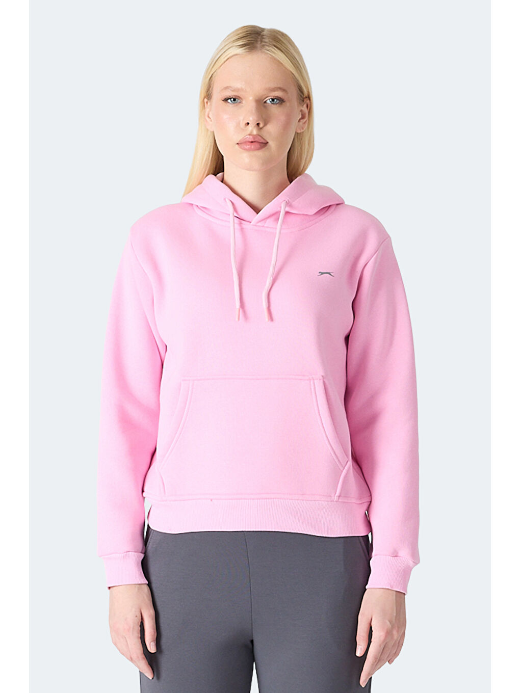 Pembe MISTY I Kadın Kapüşonlu Gül Sweatshırt-4