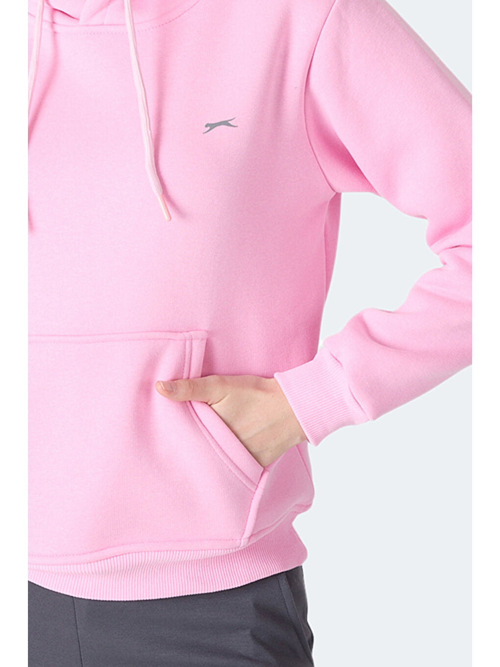 Pembe MISTY I Kadın Kapüşonlu Gül Sweatshırt-5