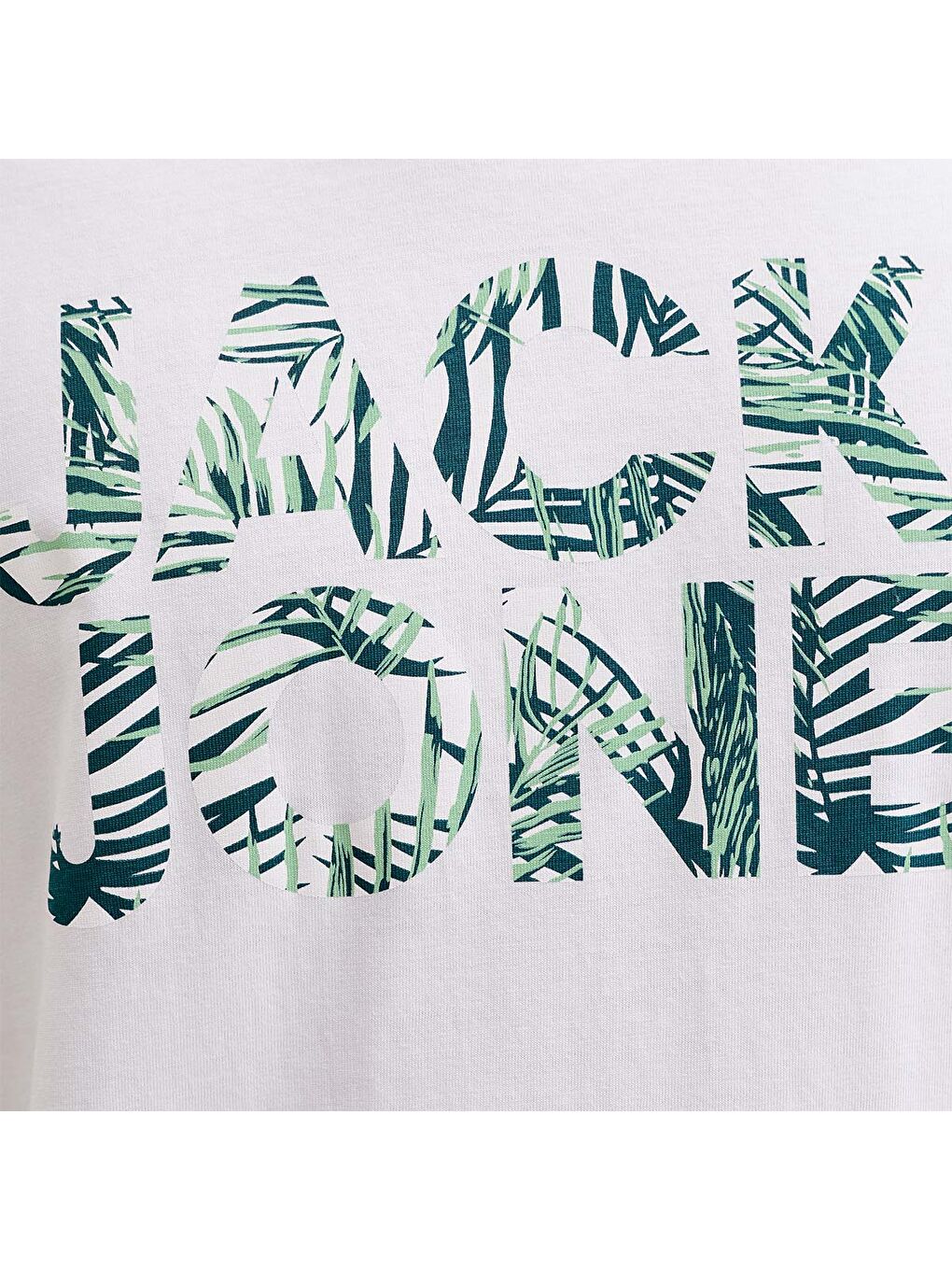 Jeff Logo Erkek Beyaz Tişört-4