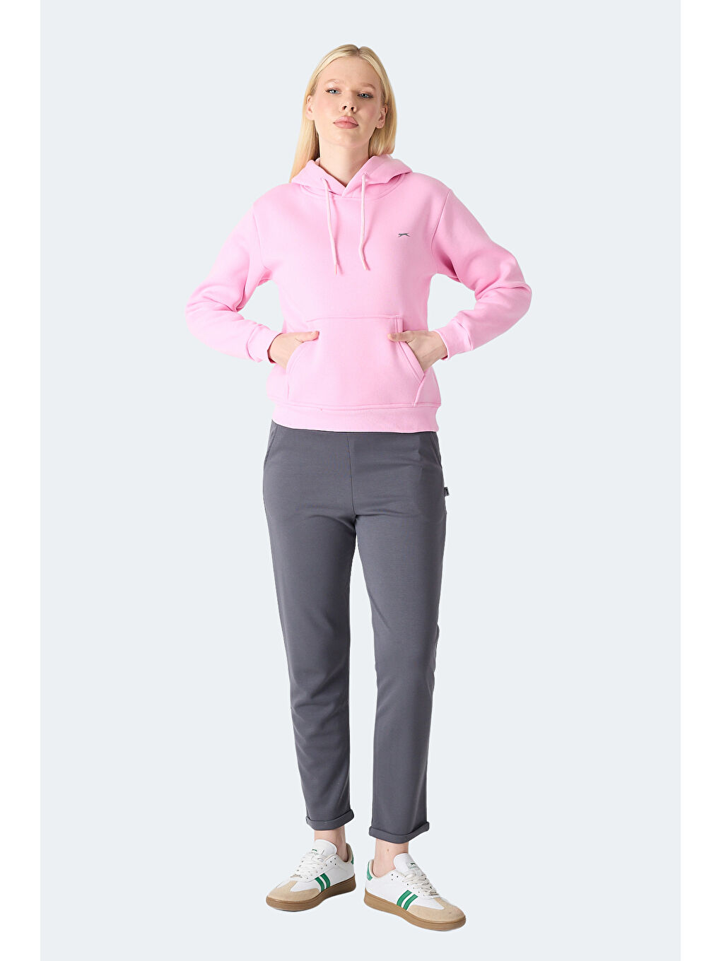 Pembe MISTY I Kadın Kapüşonlu Gül Sweatshırt-6