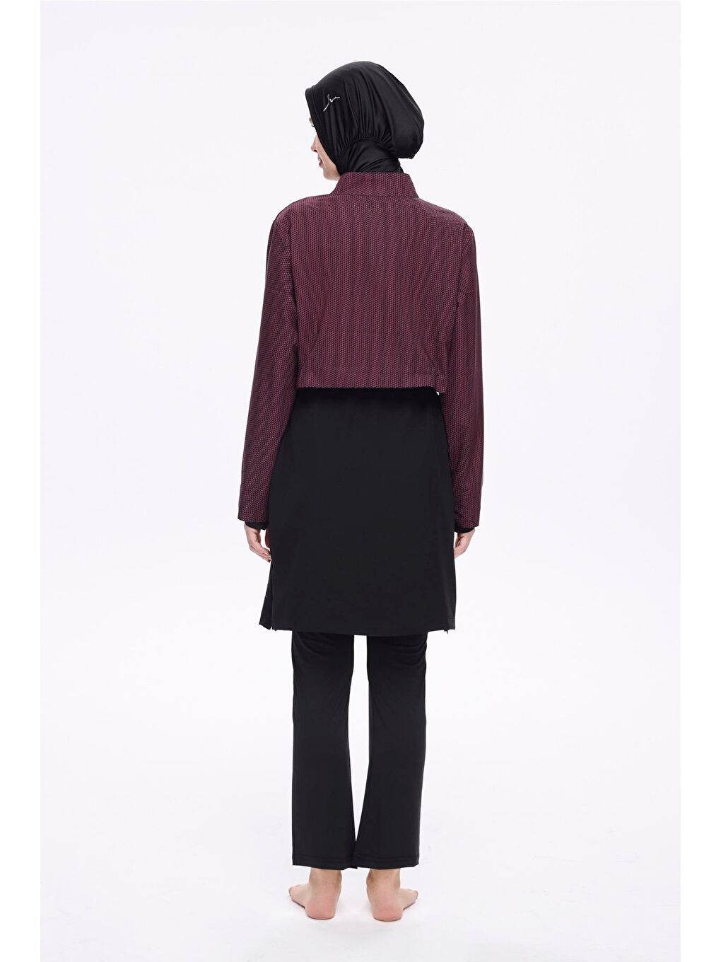 Esila Mor 5 Parça Jileli Tam Tesettür Mayo Takımı 2934-1