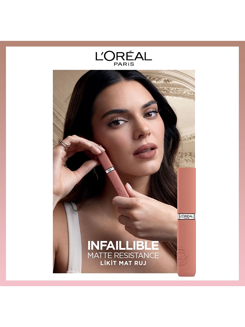 L'Oreal Paris Beyaz Infaillible Matte Resistance Likit Mat Ruj - 635 Worth It (Medium) - 6