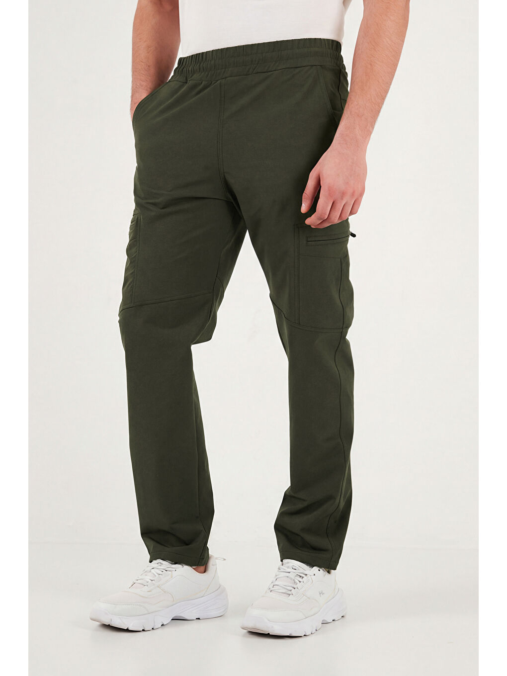 Haki Regular Fit Normal Bel Düz Paça Pantolon 693158-4