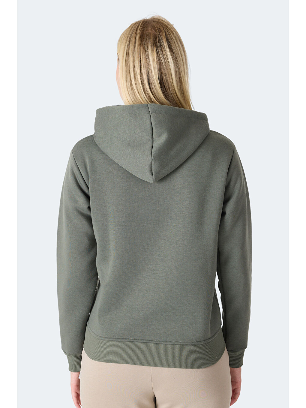 MISTY I Kadın Kapüşonlu Haki Sweatshırt-2