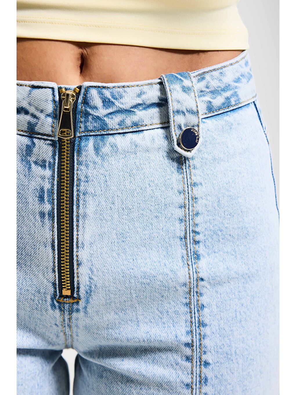 Mavi Kadın Ice 3s6-3 Flare Fit Komfort Kumaş Fermuar Detaylı Tasarım Denim Jean-1