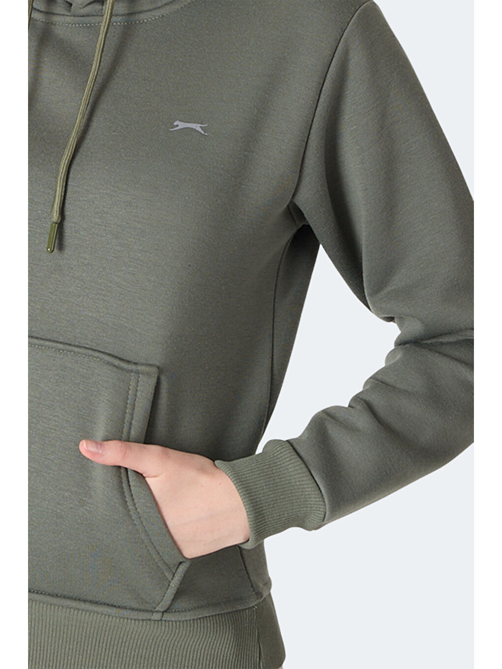 MISTY I Kadın Kapüşonlu Haki Sweatshırt-5