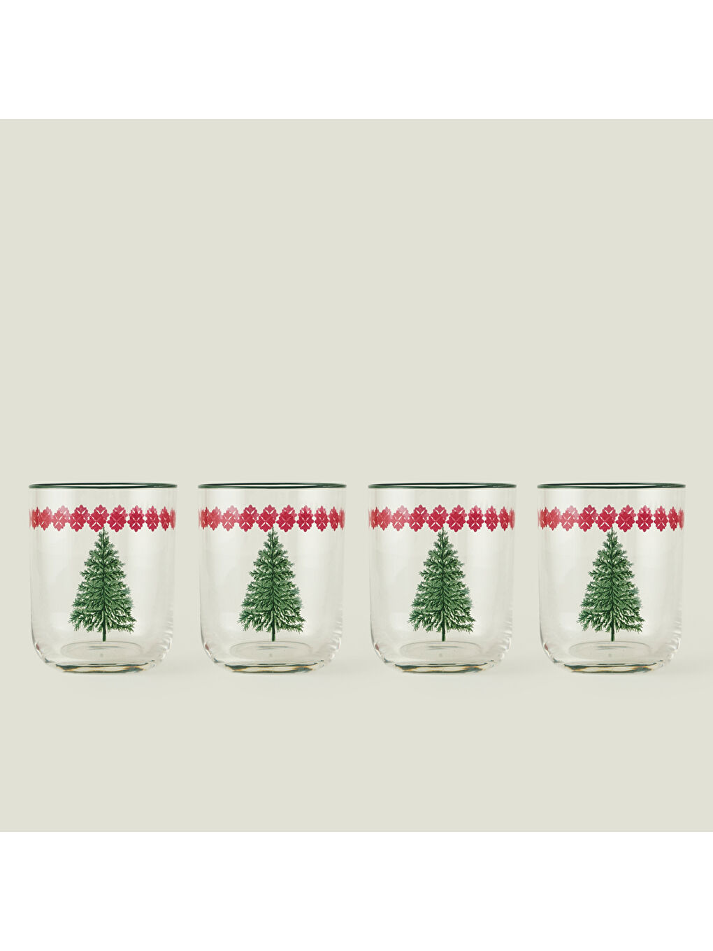 Karışık New Year 4'lü Bardak Seti (350 cc)