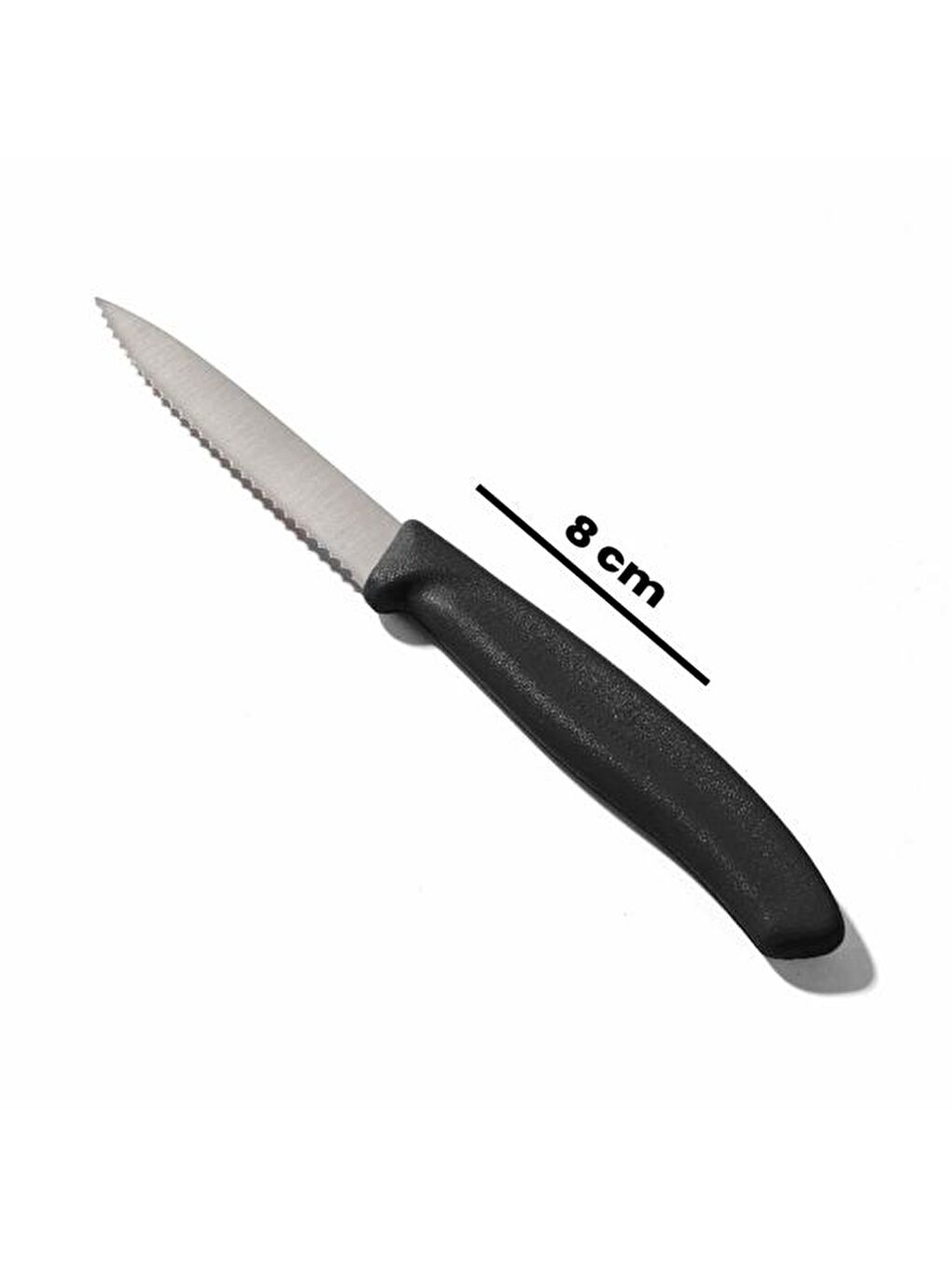 67633 Tırtıklı Soyma Bıçağı - Siyah - 8 cm-4