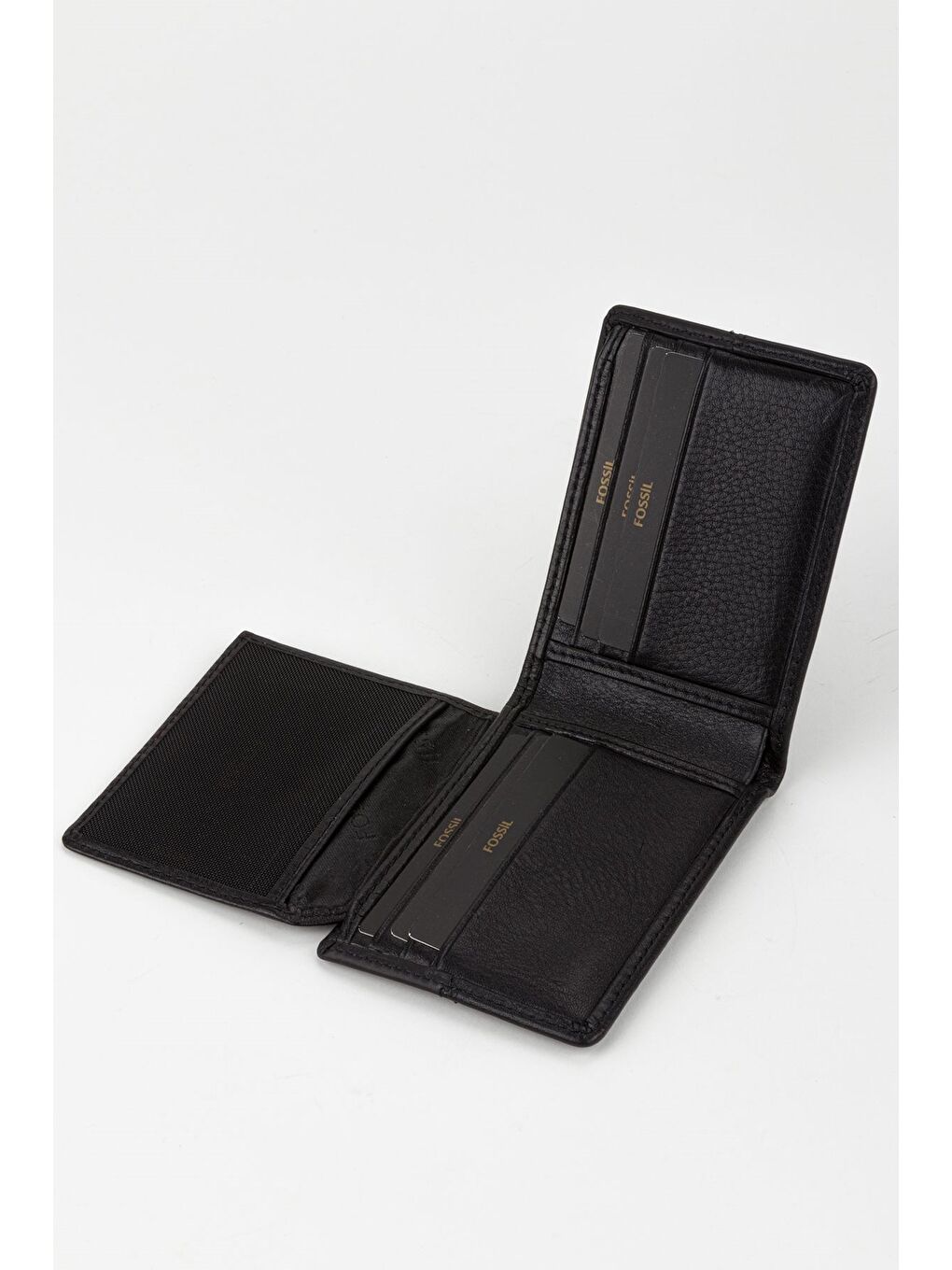 Siyah Kutulu Hakiki Deri Yatay Dikişli Taba El Portföyü Kartlık Cüzdan-1