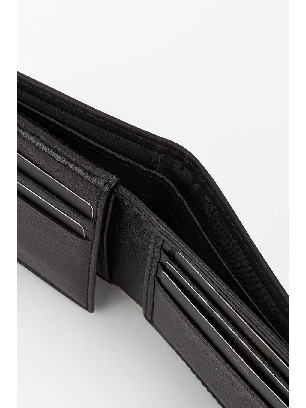 Siyah Kutulu Hakiki Deri Yatay Dikişli Taba El Portföyü Kartlık Cüzdan-2