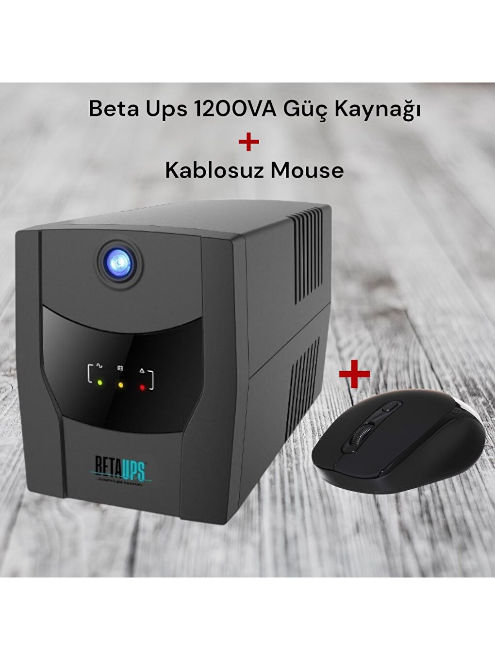 Technow BetaUps 1200VA Line İnteractive Ups Kesintisiz Güç Kaynağı (10/25 Dak-12V/7AH*2)