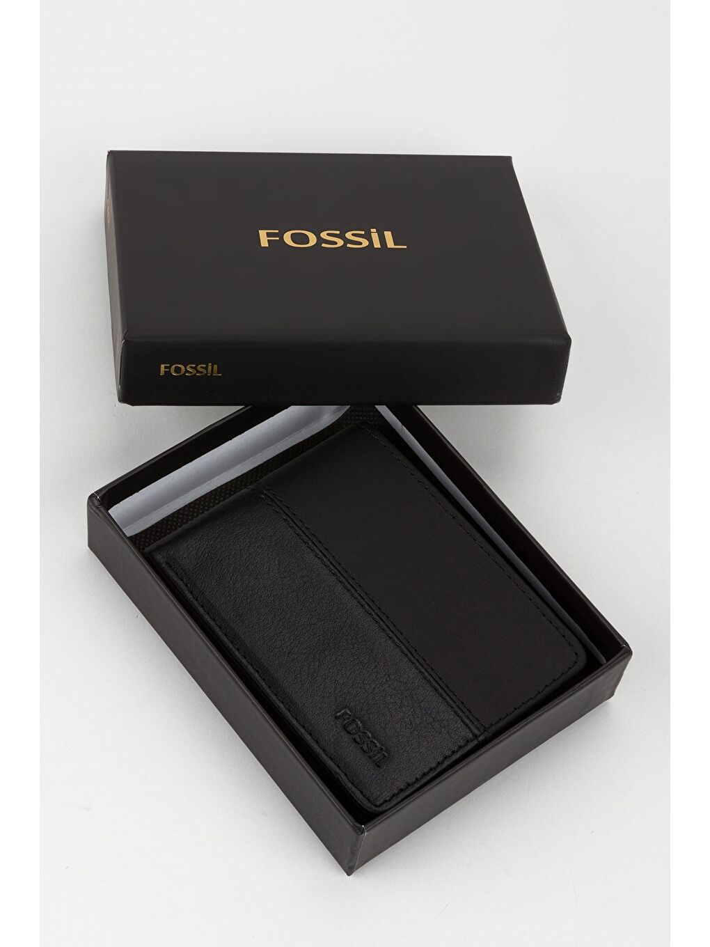 Siyah Kutulu Hakiki Deri Yatay Dikişli Taba El Portföyü Kartlık Cüzdan-5