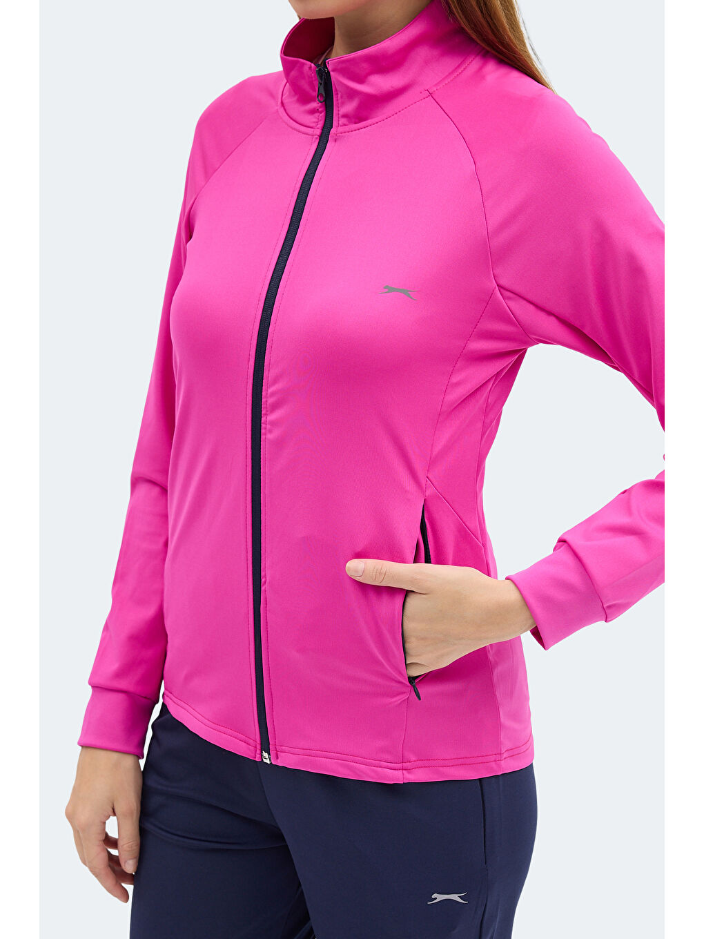 RAQUEL IN Kadın Fermuarlı Dik Yaka Cepli Lila Eşofman Takımı-6