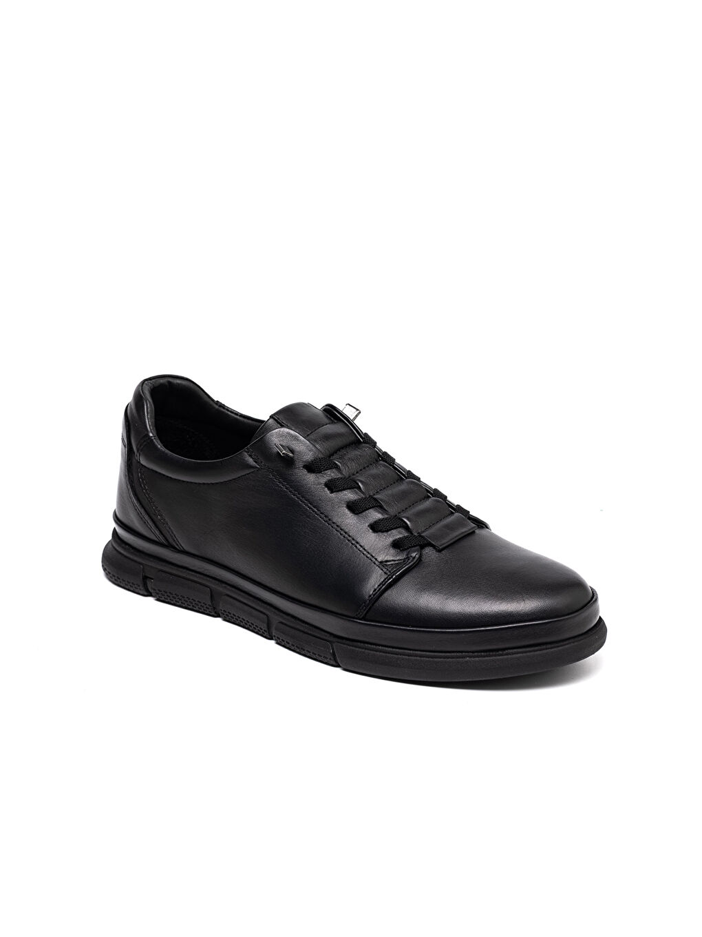 Erkek Sneaker OG-9841 101 Siyah Dolaplı Deri-1