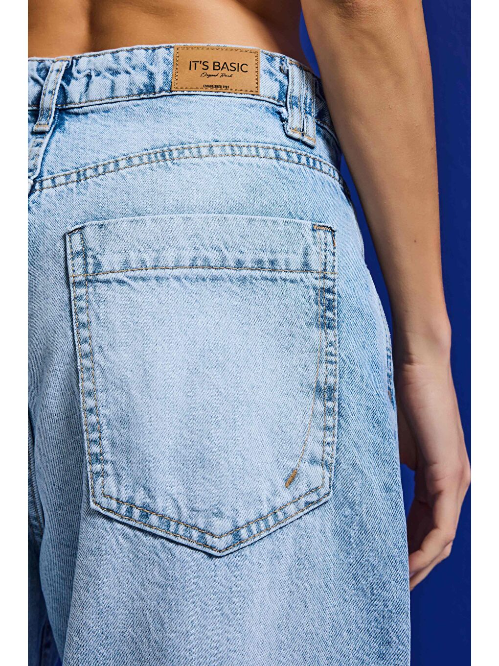 Mavi Kadın Ice 4s6-27 Baggy Low Rise Fit Tokyo %100 Pamuk Denim Jean-6