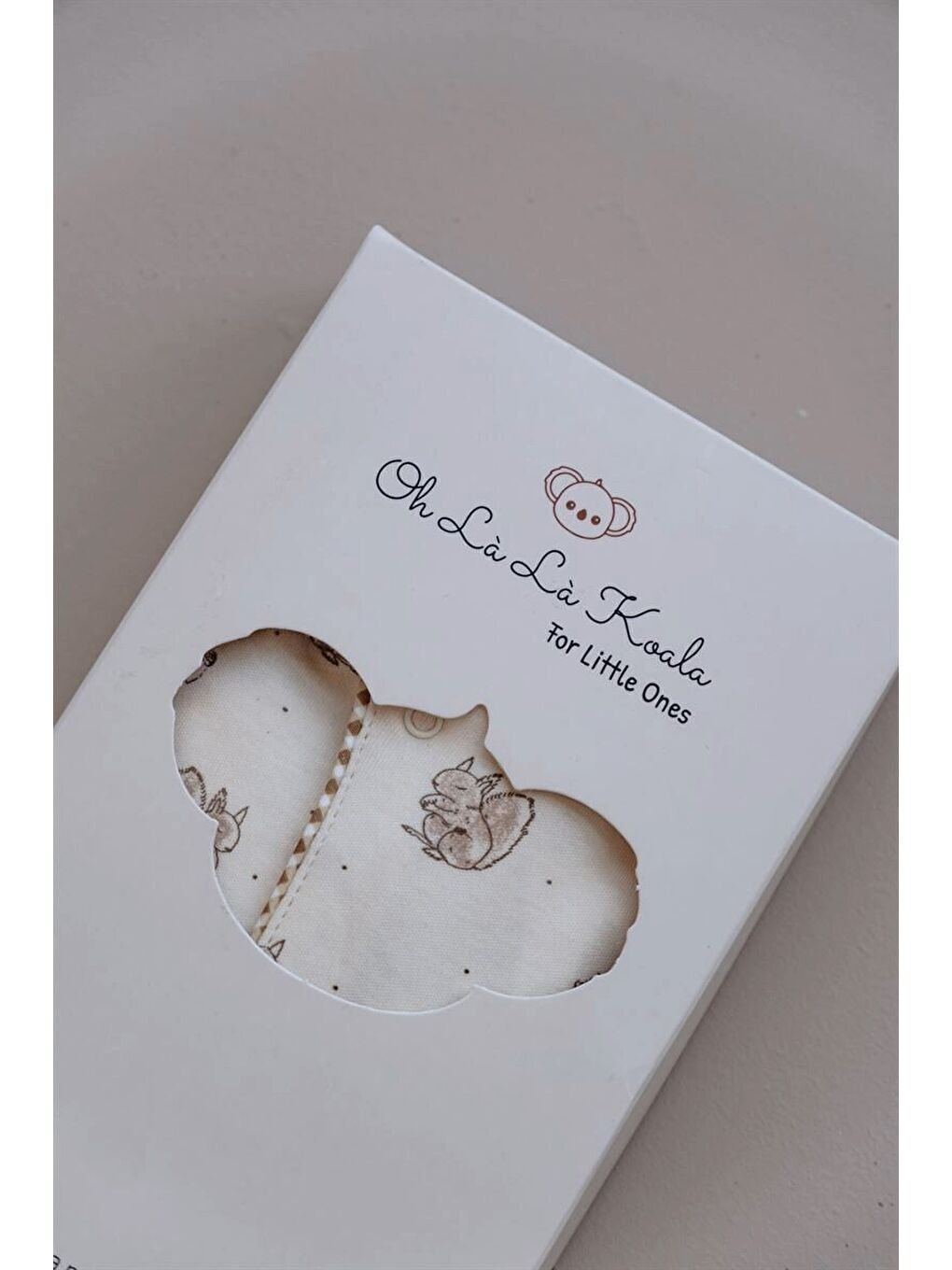 Ekru Krem Sincap Serisi 4lü Yenidoğan Set (0-3 Ay)-3