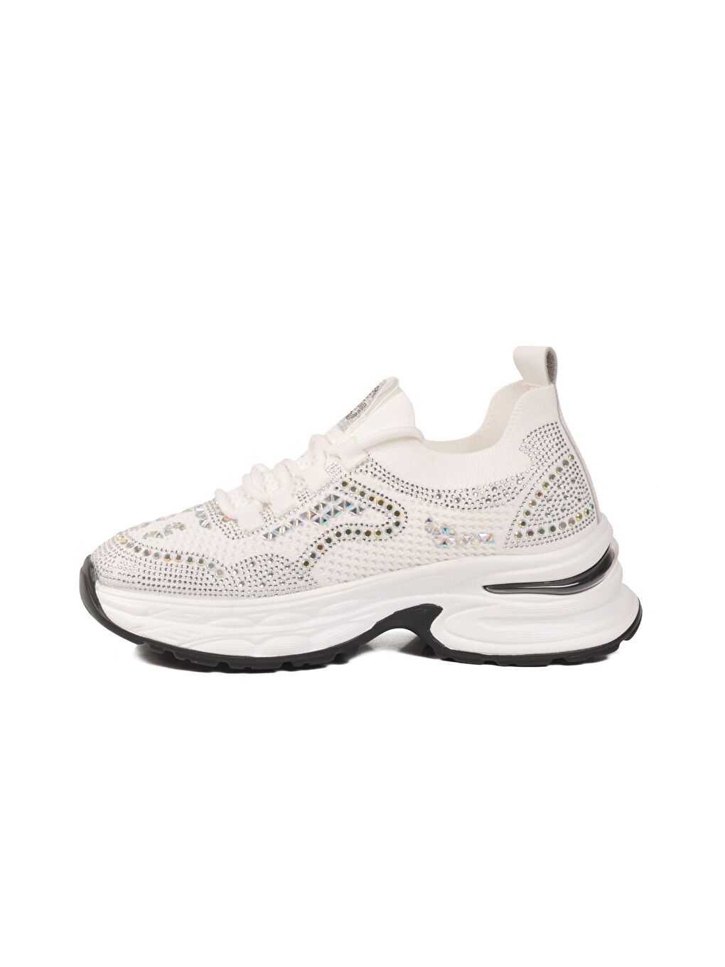 Beyaz Anorak Hafif Taşlı Kadın Casual Ayakkabı 26Y303 G-3