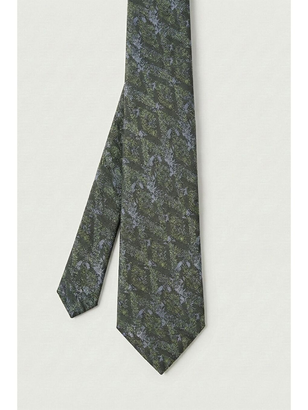 Yeşil Nefti %100 Mikrofiber Erkek Kravat-1