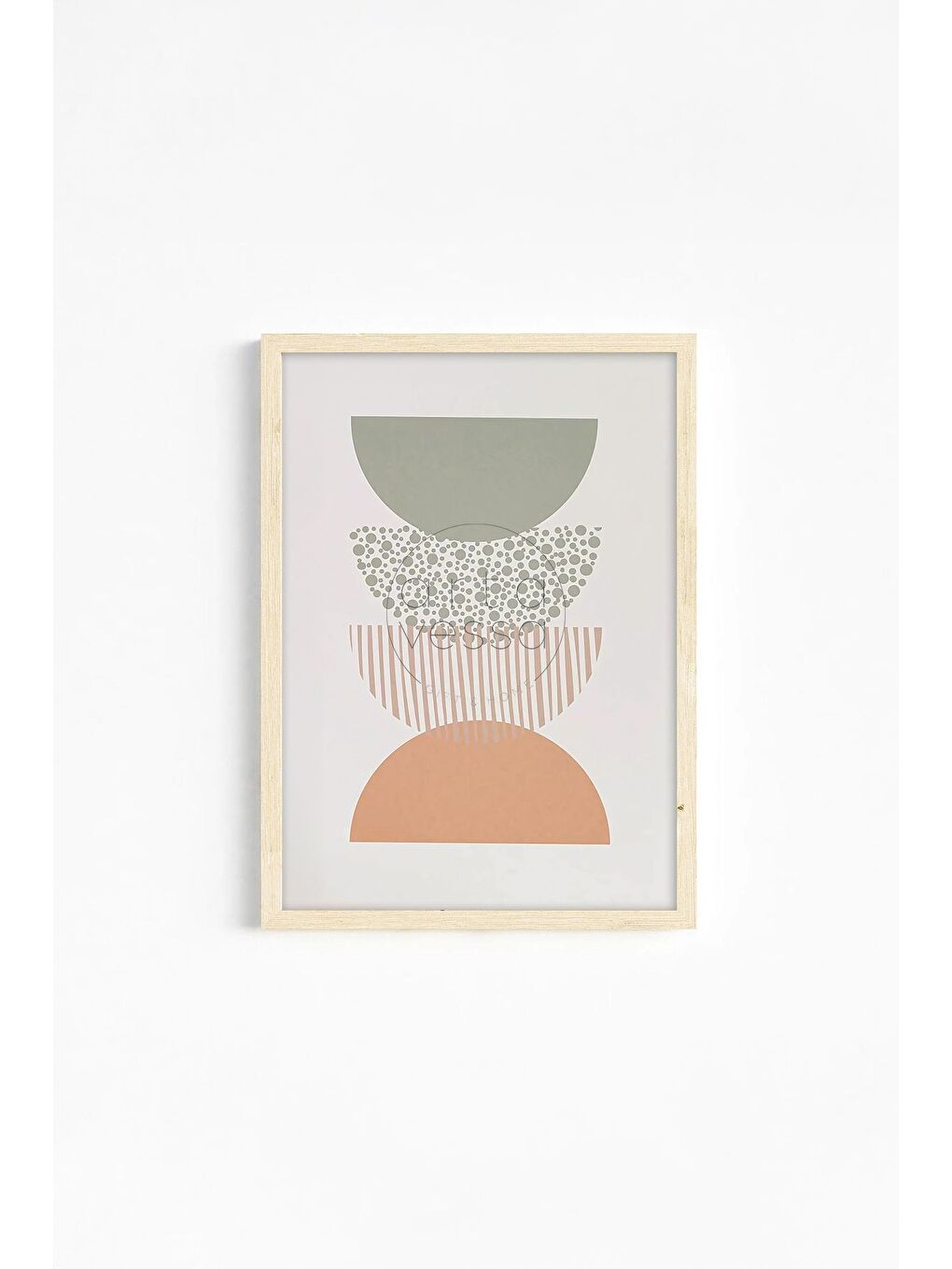 Beyaz Gerçek Ahşap Çerçeveli 3 Parça 3D Poster Tablo Seti 20x30 cm - ERSY3SET24-1