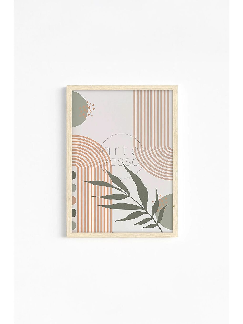 Beyaz Gerçek Ahşap Çerçeveli 3 Parça 3D Poster Tablo Seti 20x30 cm - ERSY3SET24-2