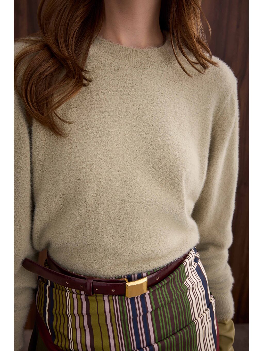 Yeşil İnce Tüylü Basic Kazak Çağla-1