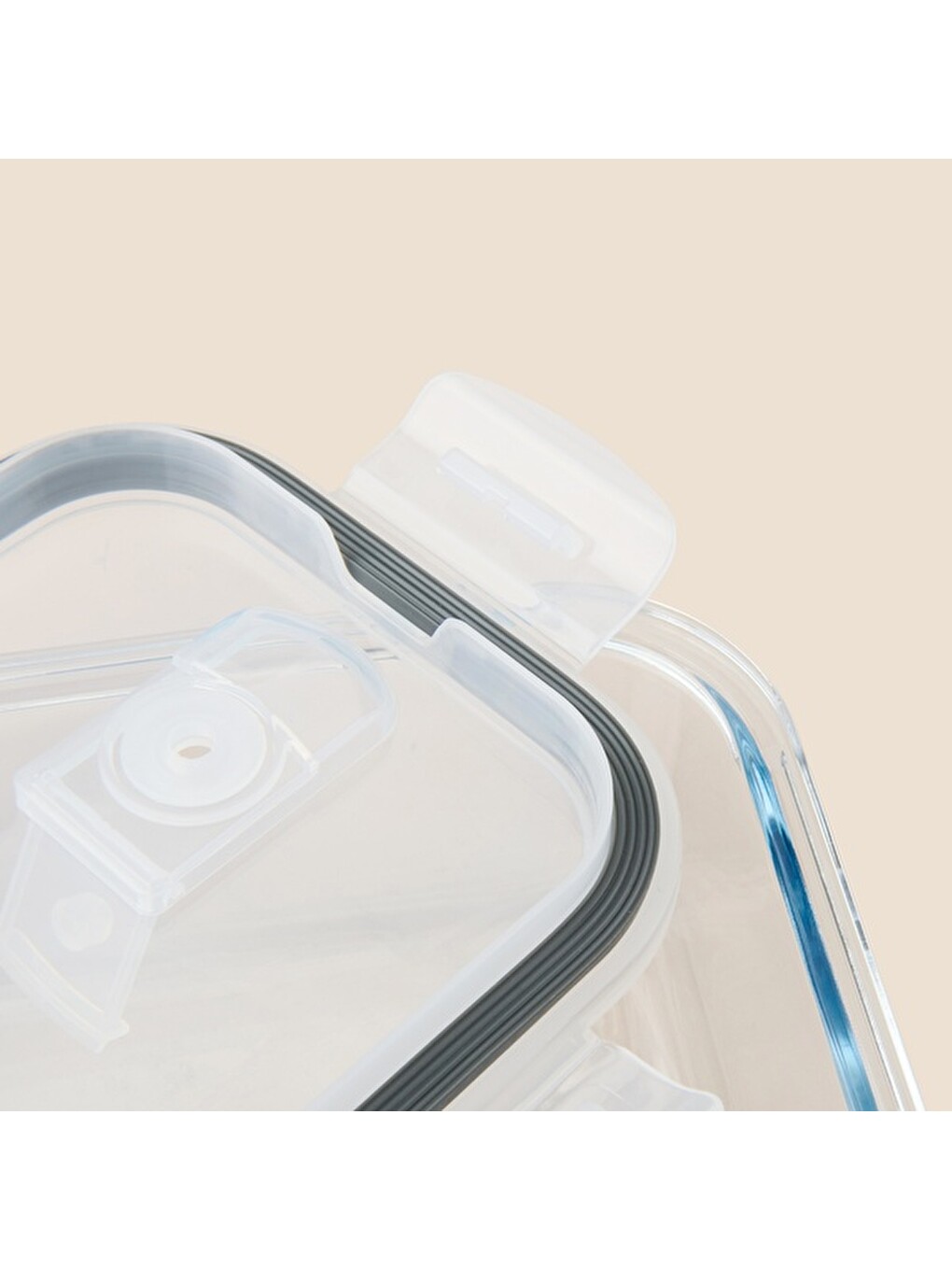 Renksiz Kitchen Olea Cam Saklama Kabı - Şeffaf - 640 ml-3