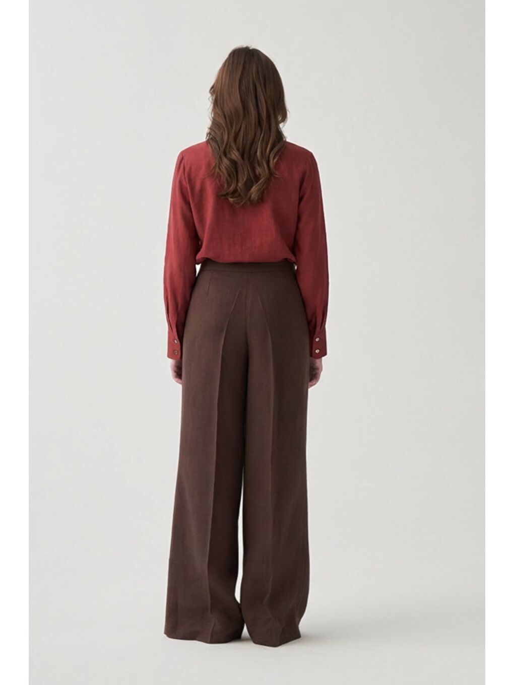 Bordo-Manşet Nakış Detaylı Gömlek-2