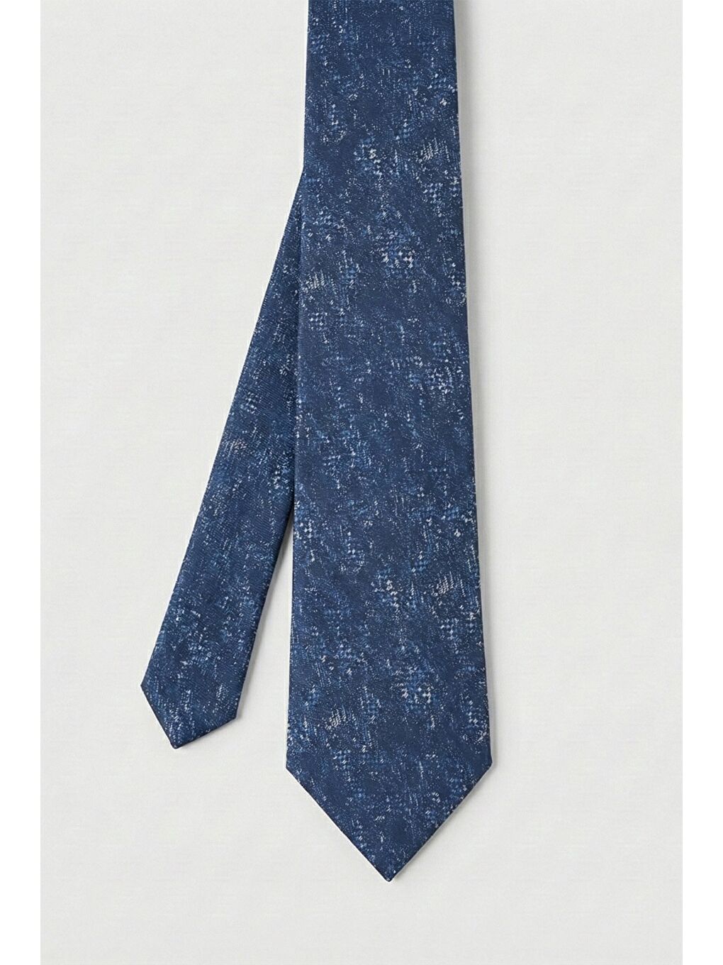 Mavi %100 Mikrofiber Erkek Kravat-1