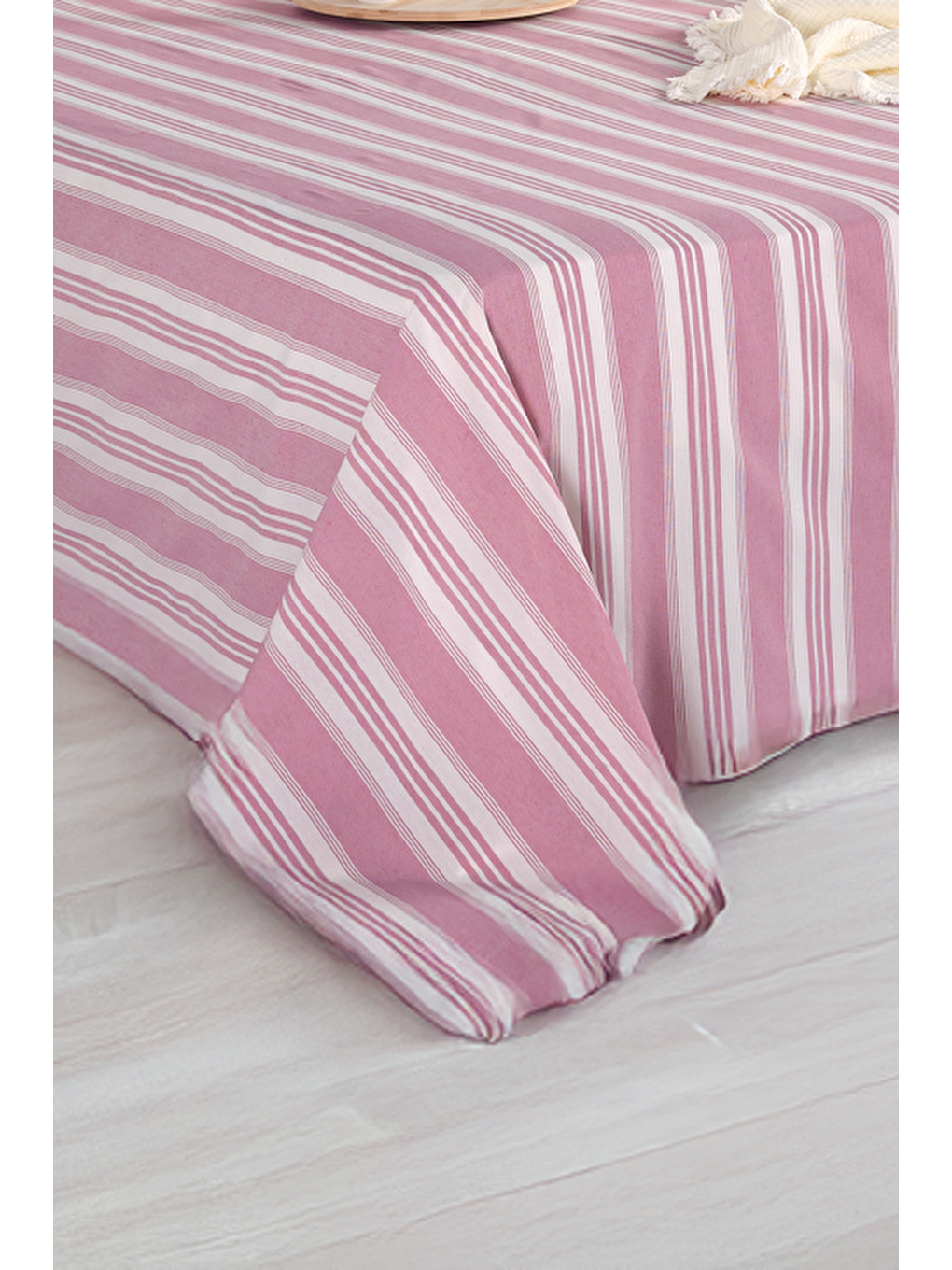 UPSTYLE Sport Çizgili Çarşaf + Yastık Kılıfı Seti Tek Kişilik Soft Line Bordo - 2
