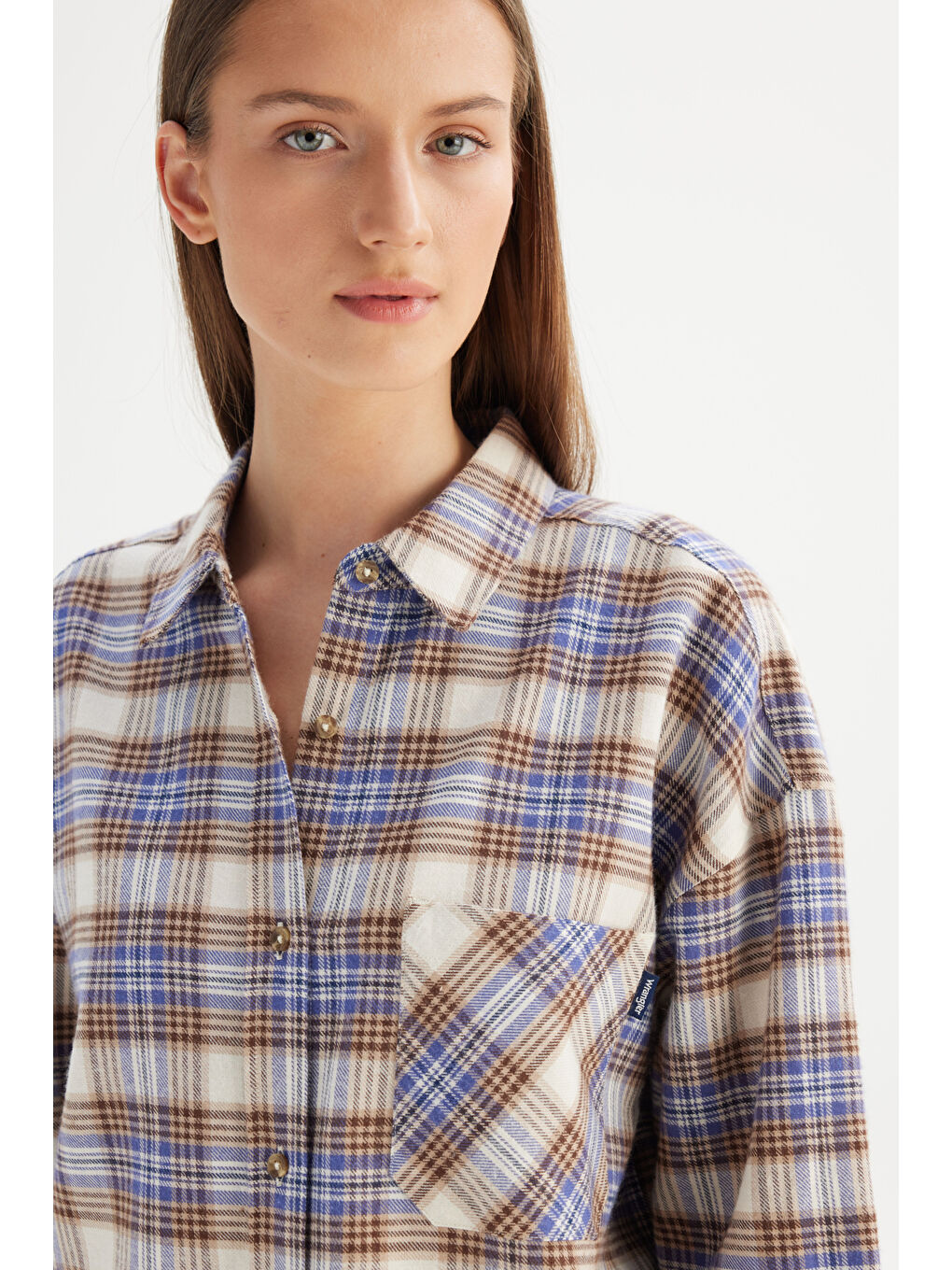 Karışık Loose Fit Rahat Kesim Çok Renkli Ekose Gömlek-3