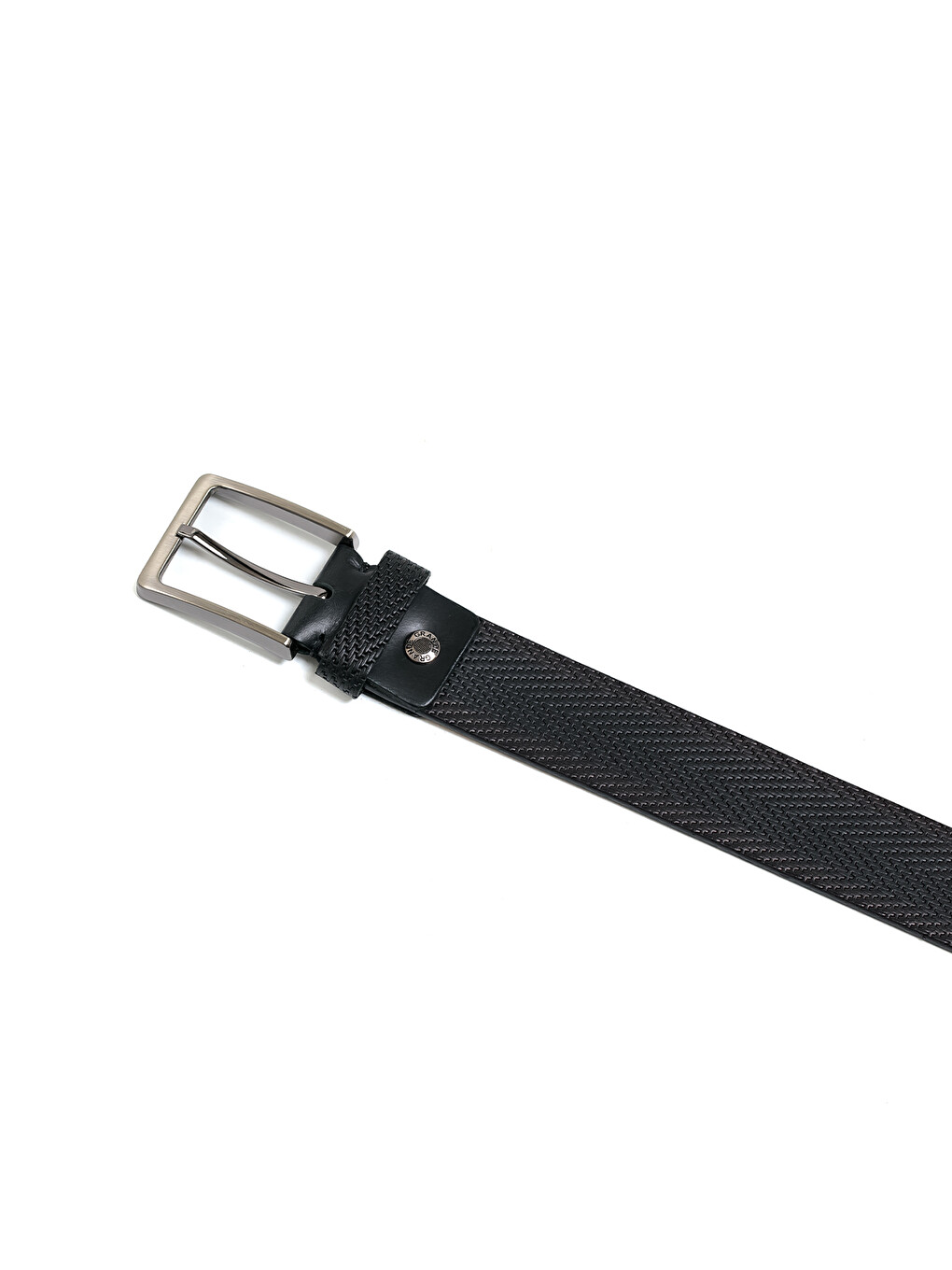 Siyah Erkek Gr-040-138 Klasik Kemer (genişlik 4 Cm)-1