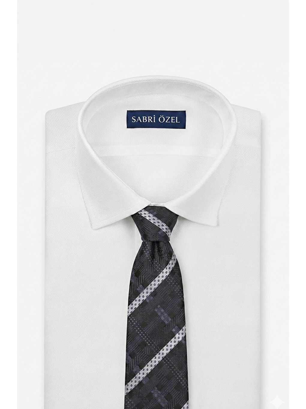 Siyah %100 Mikrofiber Erkek Kravat-1