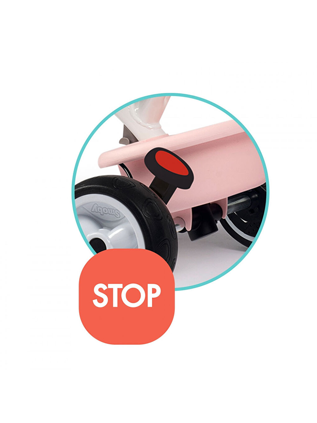 Baby Balade 3 Tekerlekli Bisiklet Pembe 7600741401-3