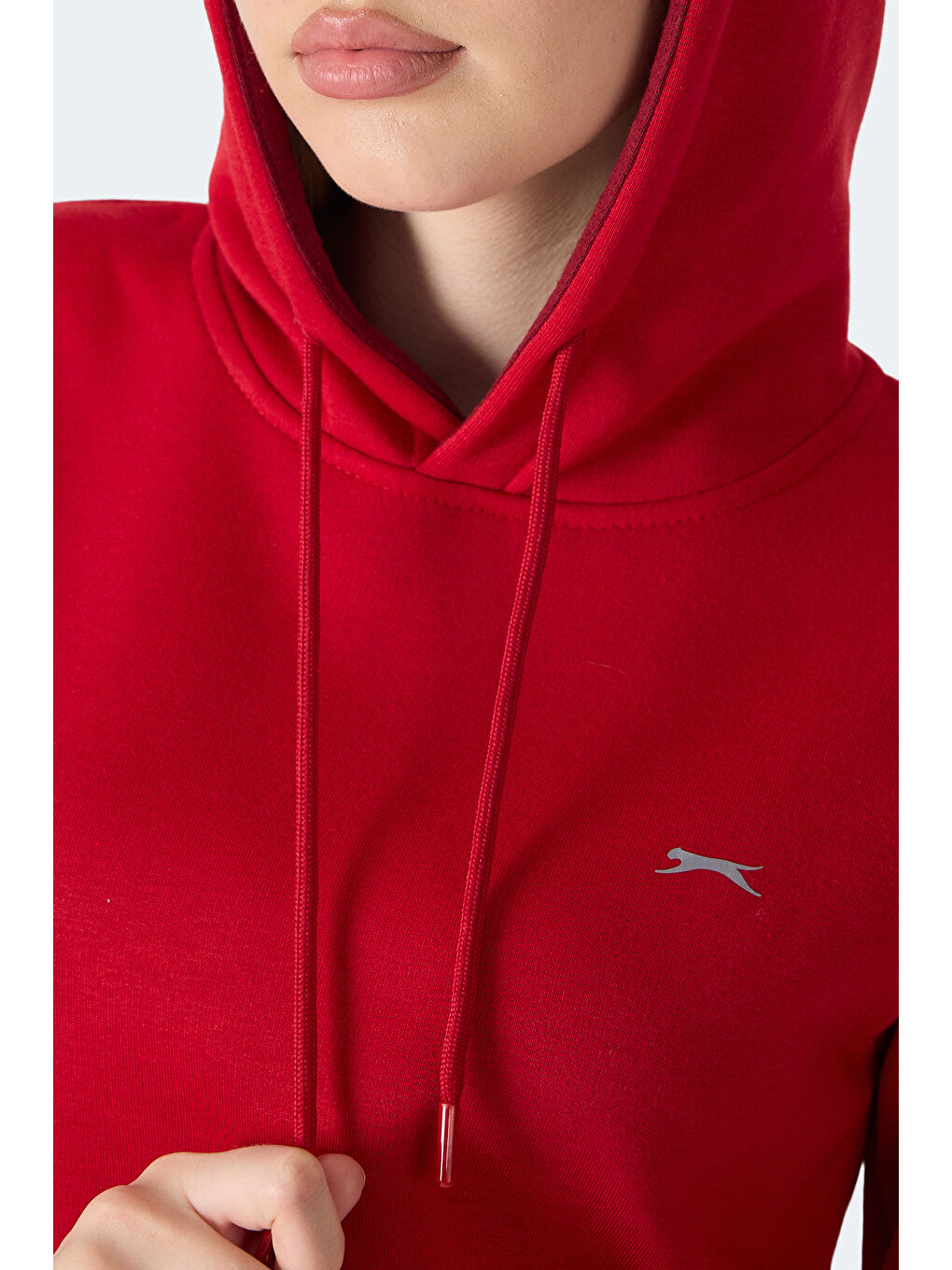 MISTY I Kadın Kapüşonlu Kırmızı Sweatshırt-1