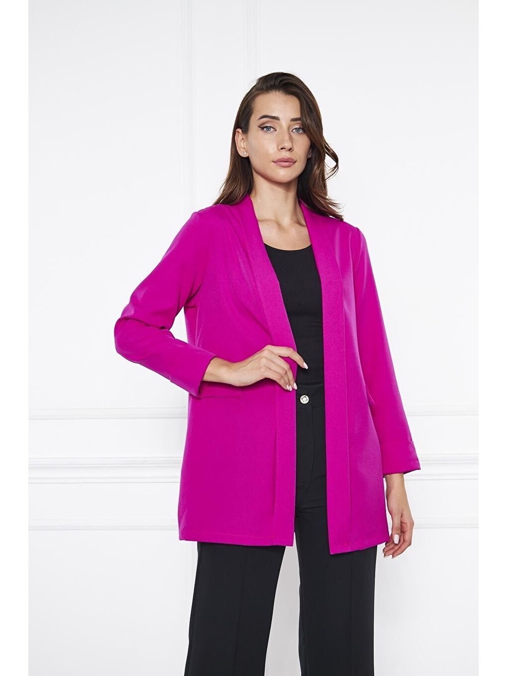 Pembe Kadın Ceket-1