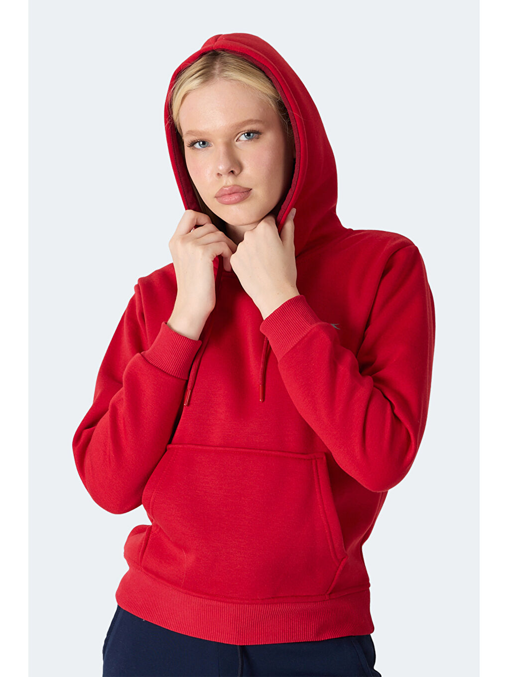 MISTY I Kadın Kapüşonlu Kırmızı Sweatshırt-3