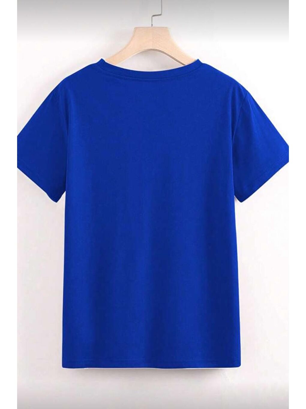 Mavi Gold Cherry Kadın Oversize Ön Baskılı Bisiklet Yaka Pamuklu T-Shirt Rahat Kesim-1