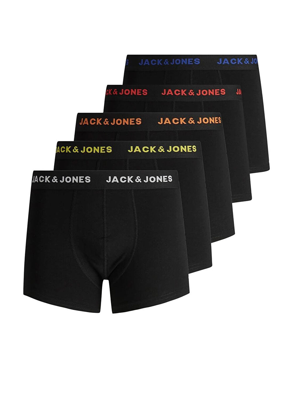 Siyah Additıonals Jacblack Streç Pamuklu Logolu 5 Pack Boxer 12167028