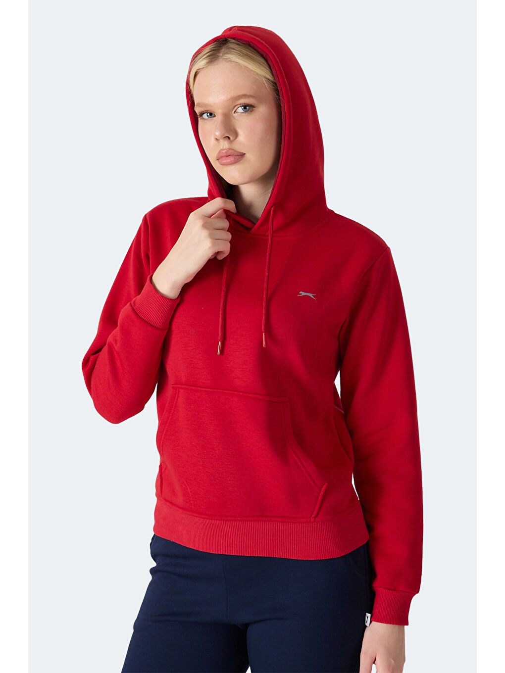 MISTY I Kadın Kapüşonlu Kırmızı Sweatshırt-5