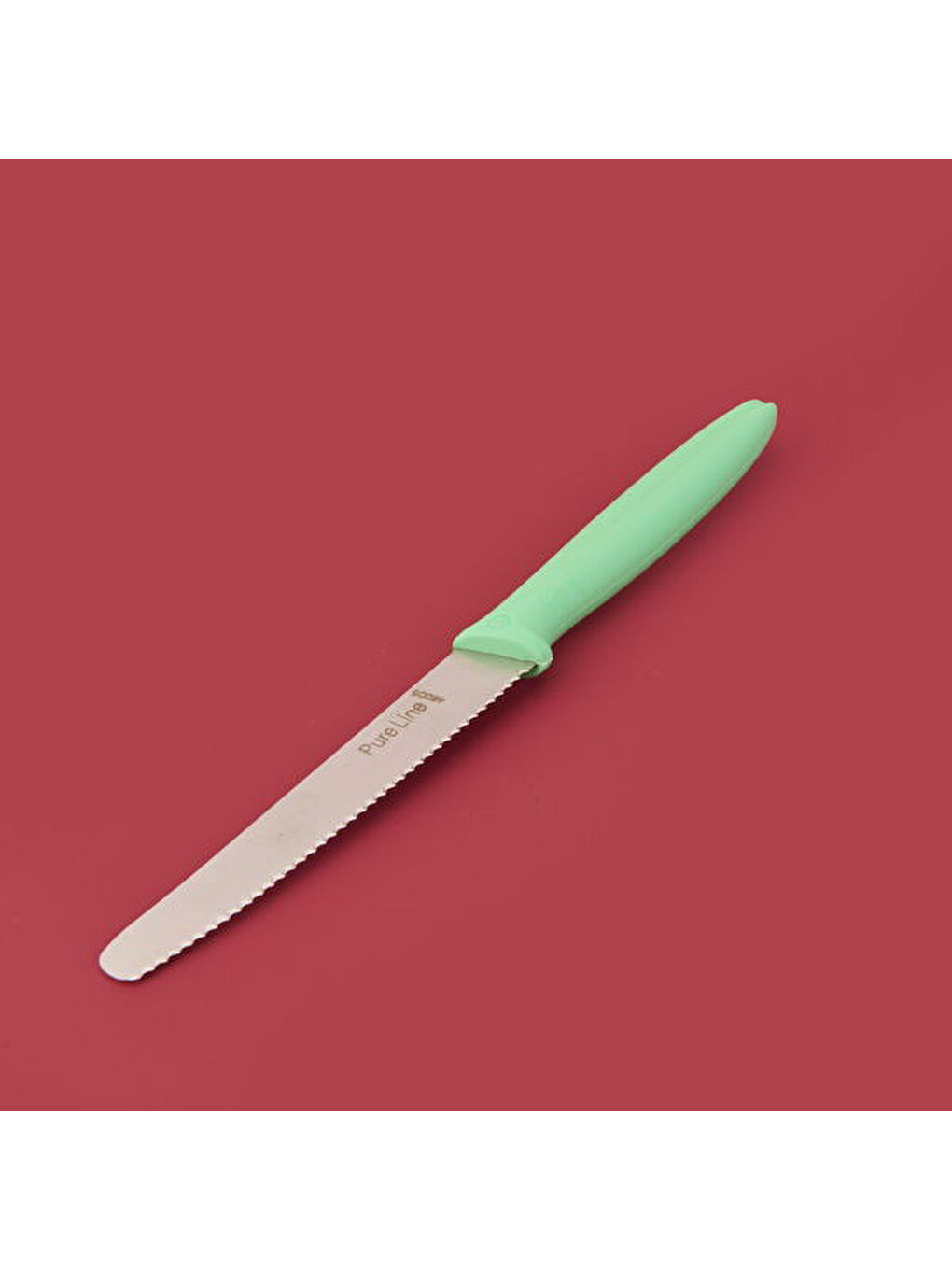 Dişli Domates Bıçağı - Yeşil - 12 cm-1