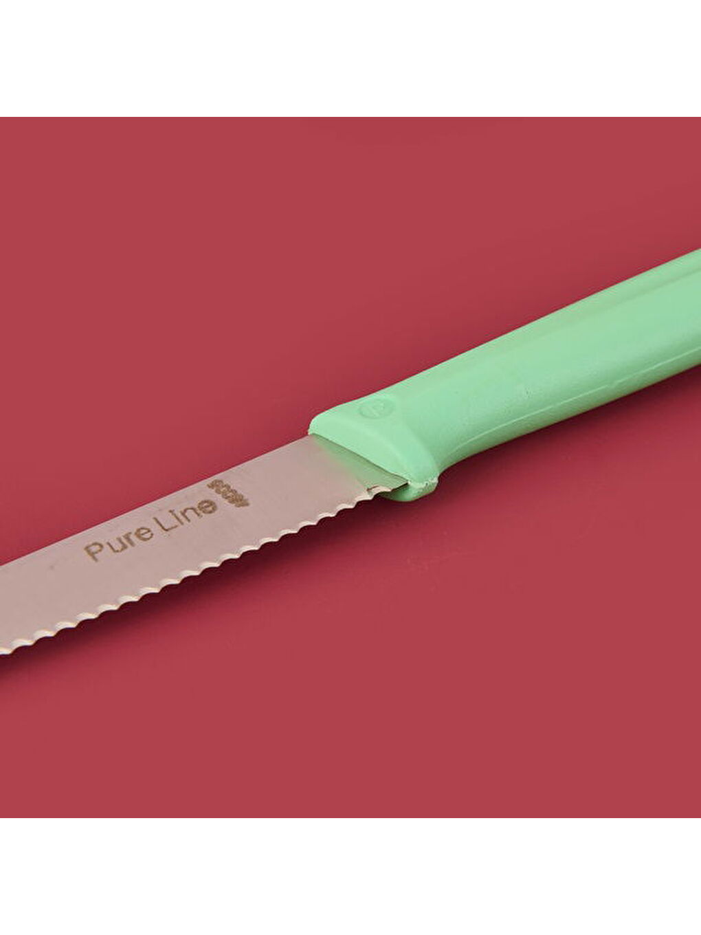 Dişli Domates Bıçağı - Yeşil - 12 cm-2