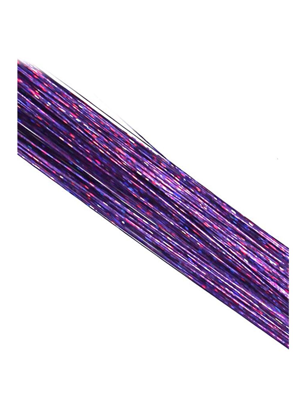 Mor Çıtçıtlı Saç Simi Hair Tinsel Postiş-1