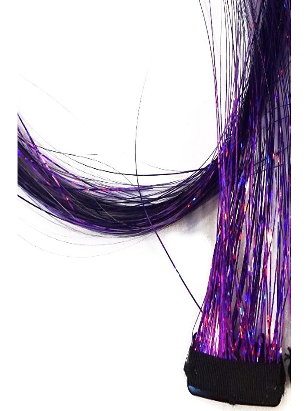 Mor Çıtçıtlı Saç Simi Hair Tinsel Postiş-2