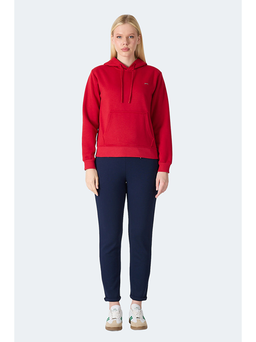 MISTY I Kadın Kapüşonlu Kırmızı Sweatshırt-6